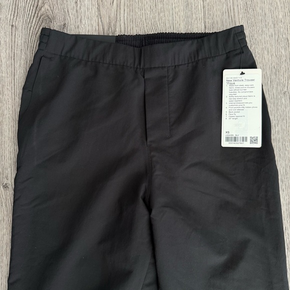 Lululemon New Venture Trouser Pique Fabric Black - Picture 3 of 12
